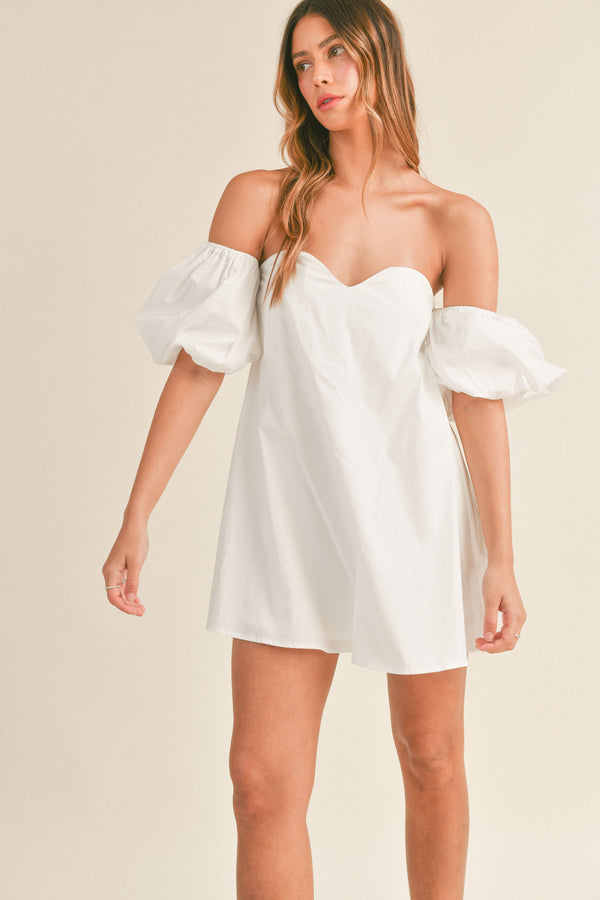 ELLEN OFF SHOULDER MINI DRESS