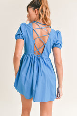 MINA LACE UP MINI DRESS