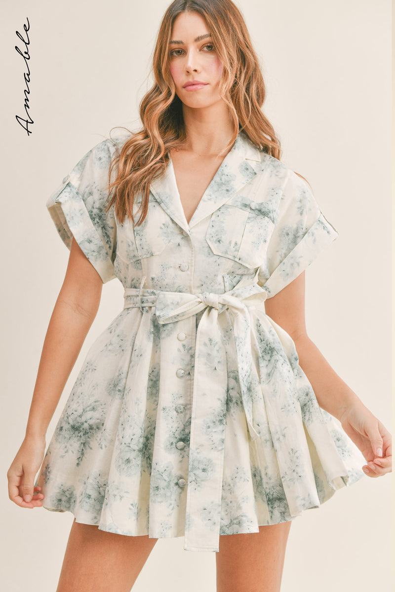 MCKINLEY SAFARI BELTED DRESS