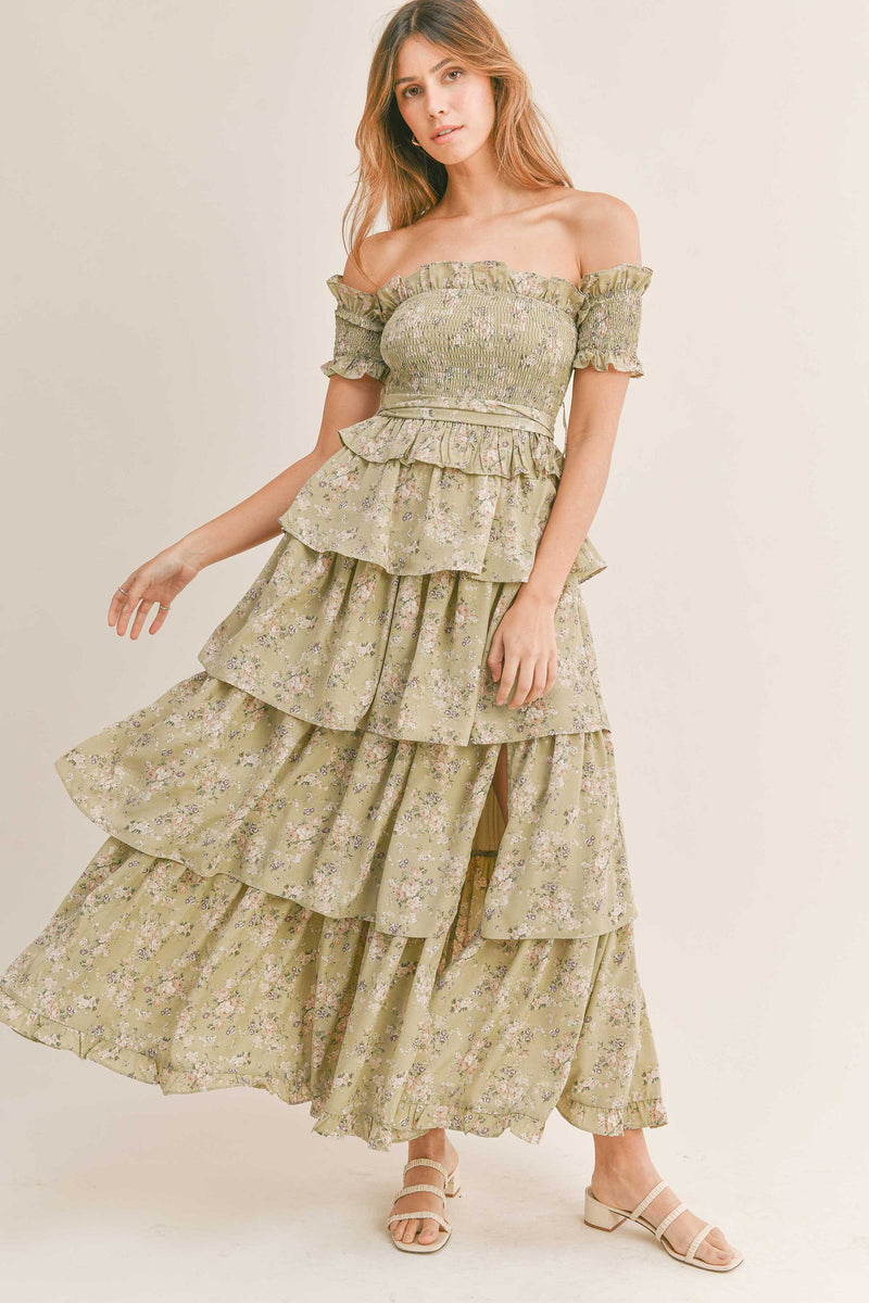 HAYLEY OFF SHOULDER MAXI DRESS