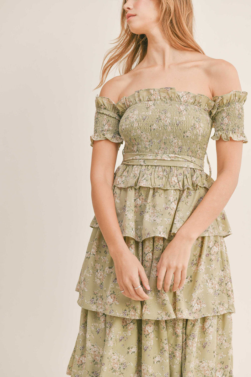 HAYLEY OFF SHOULDER MAXI DRESS