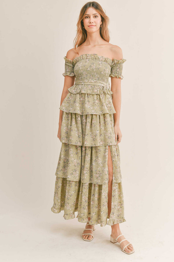 HAYLEY OFF SHOULDER MAXI DRESS