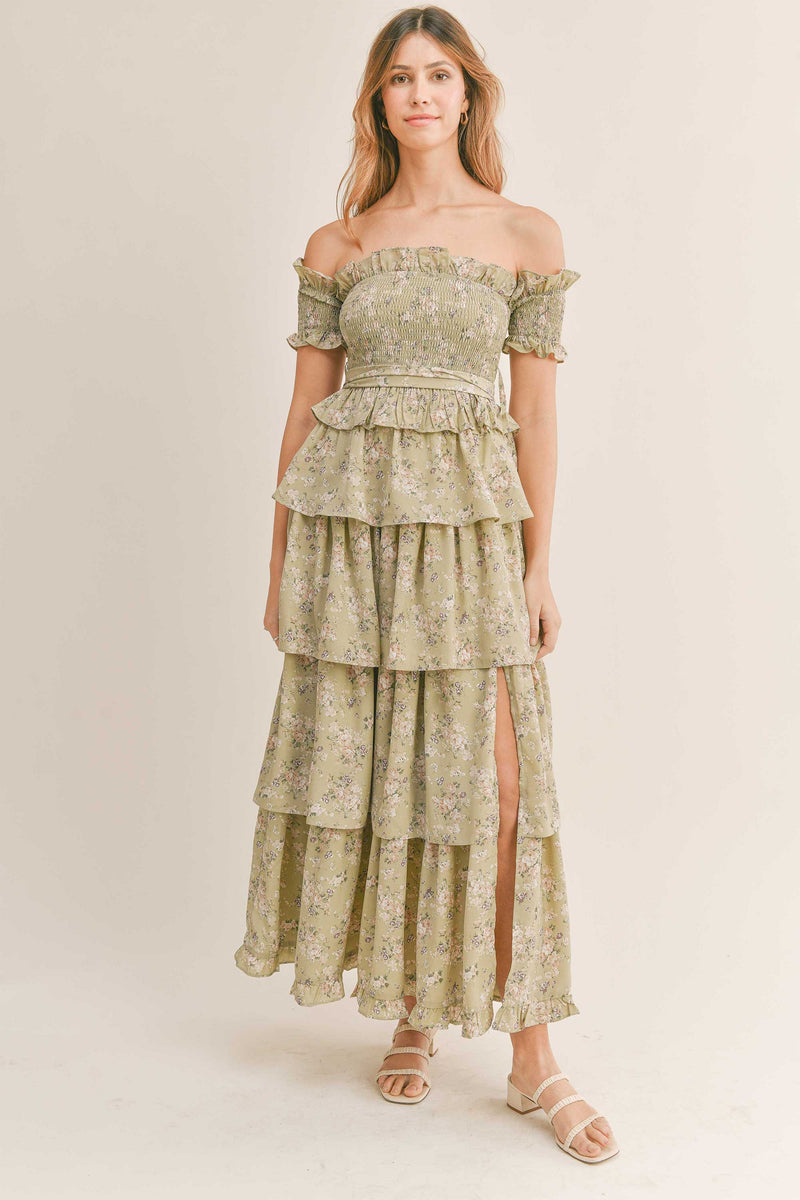 HAYLEY OFF SHOULDER MAXI DRESS