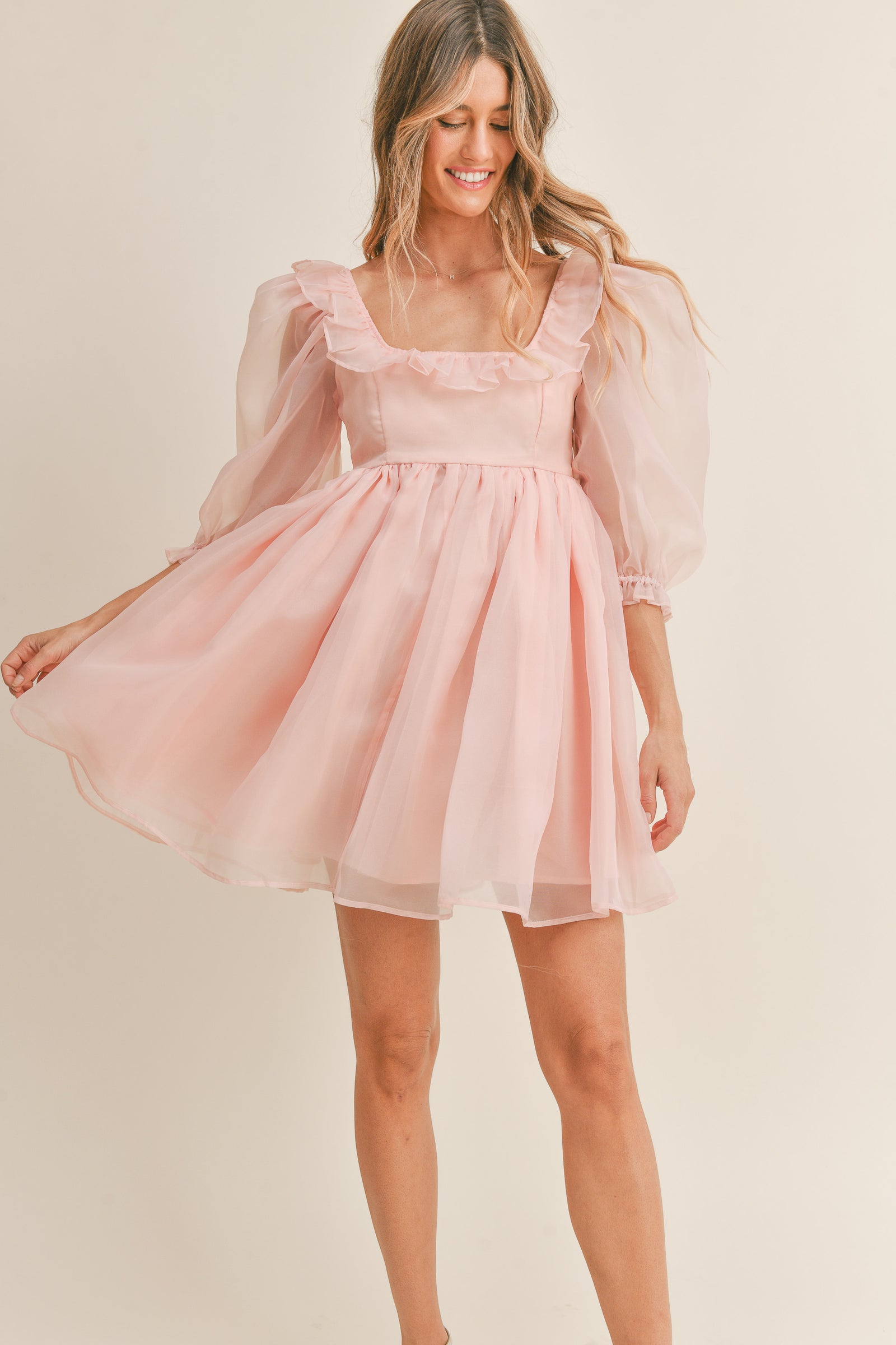 JOSEPHINE RUFFLE BABYDOLL DRESS Mable Clothing JOSEPHINE RUFFLE BABYDOLL DRESS Mable Clothing
