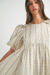 MONICA FLORAL PRINTED MINI DRESS