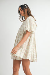 MONICA FLORAL PRINTED MINI DRESS