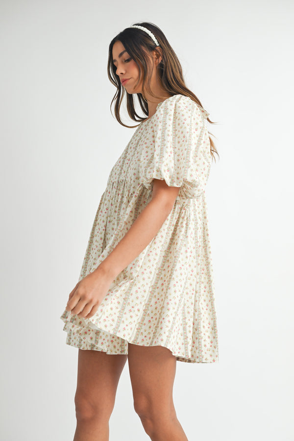 MONICA FLORAL PRINTED MINI DRESS