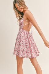 MACIE OPEN BACK MINI DRESS