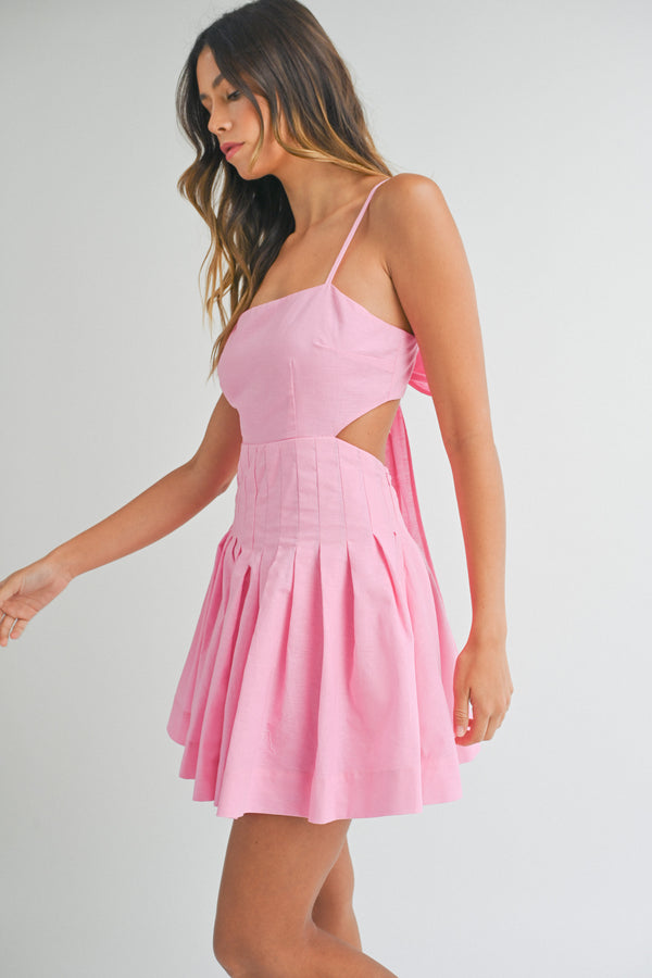 ADEILENE CUT OUT WAIST MINI DRESS