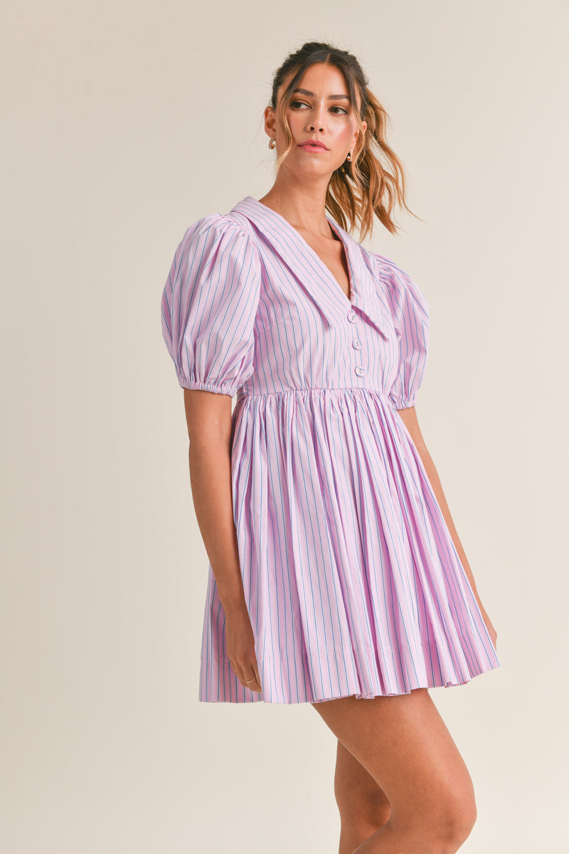 SAWYER COLLARED MINI DRESS