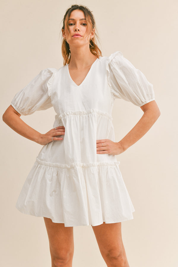 MARLEY RUFFLE MINI DRESS