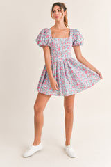 OAKLYN PUFF SLEEVE MINI DRESS