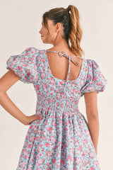 OAKLYN PUFF SLEEVE MINI DRESS