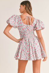 OAKLYN PUFF SLEEVE MINI DRESS