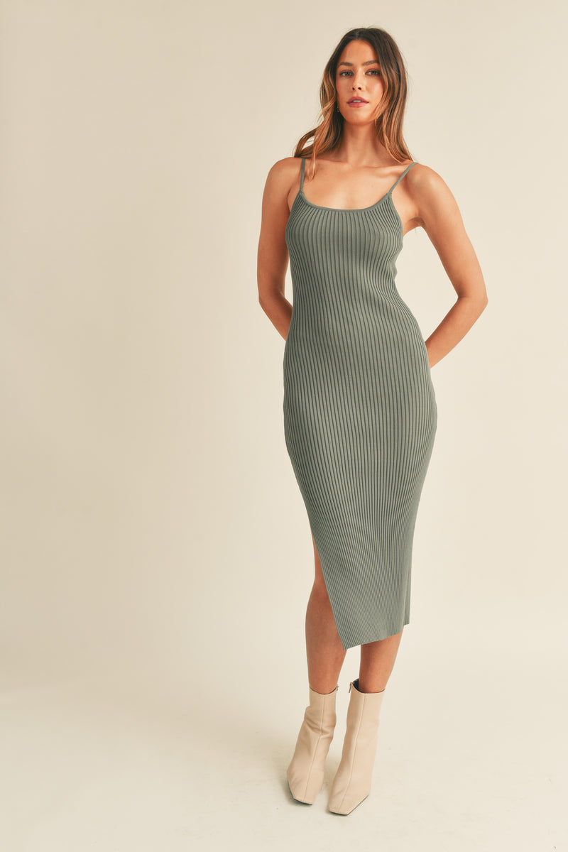 YARELI SLEEVELESS MIDI DRESS