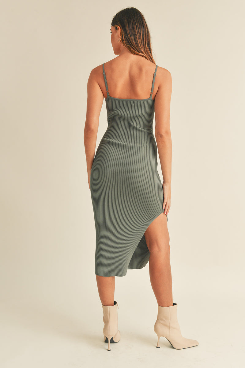 YARELI SLEEVELESS MIDI DRESS