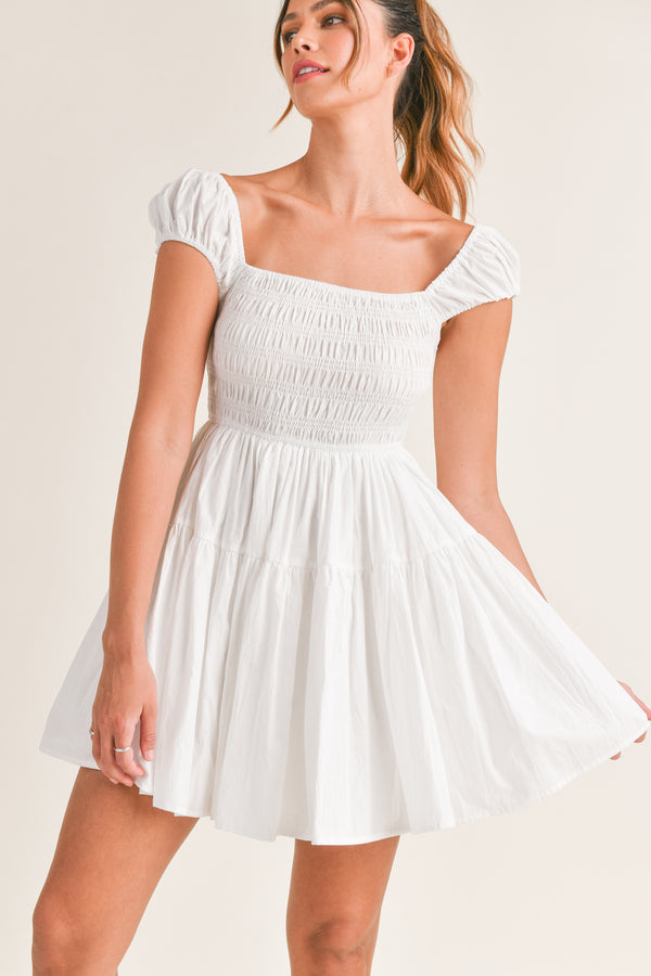 WRENLEY SQUARE NECK MINI DRESS