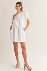 MAREN PUFF SLEEVE MINI DRESS