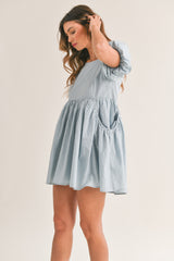 LAUREL PUFF SLEEVE MINI DRESS