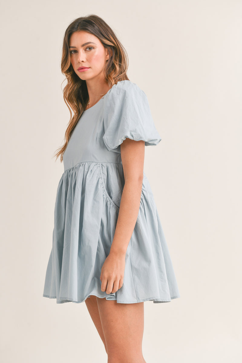 LAUREL PUFF SLEEVE MINI DRESS