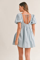 LAUREL PUFF SLEEVE MINI DRESS