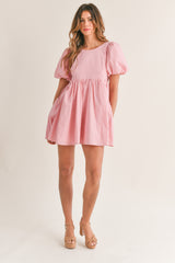 LAUREL PUFF SLEEVE MINI DRESS