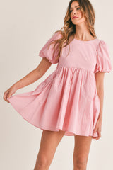 LAUREL PUFF SLEEVE MINI DRESS