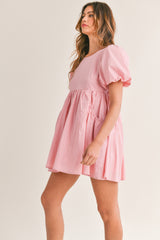 LAUREL PUFF SLEEVE MINI DRESS