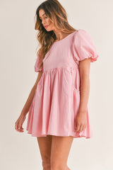 LAUREL PUFF SLEEVE MINI DRESS