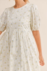 ALESSIA FLORAL PUFF SLEEVE DRESS