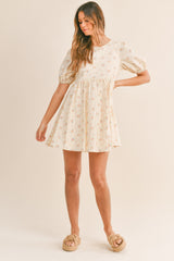 ALESSIA FLORAL PUFF SLEEVE DRESS