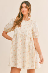 ALESSIA FLORAL PUFF SLEEVE DRESS