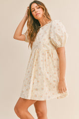 ALESSIA FLORAL PUFF SLEEVE DRESS