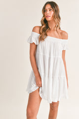 ANNIKA OFF SHOULDER MINI DRESS