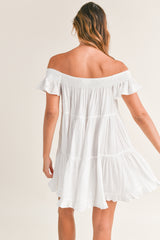 ANNIKA OFF SHOULDER MINI DRESS