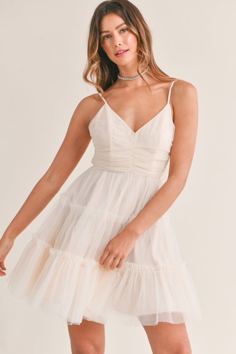 IZABELLA TULLE MINI DRESS