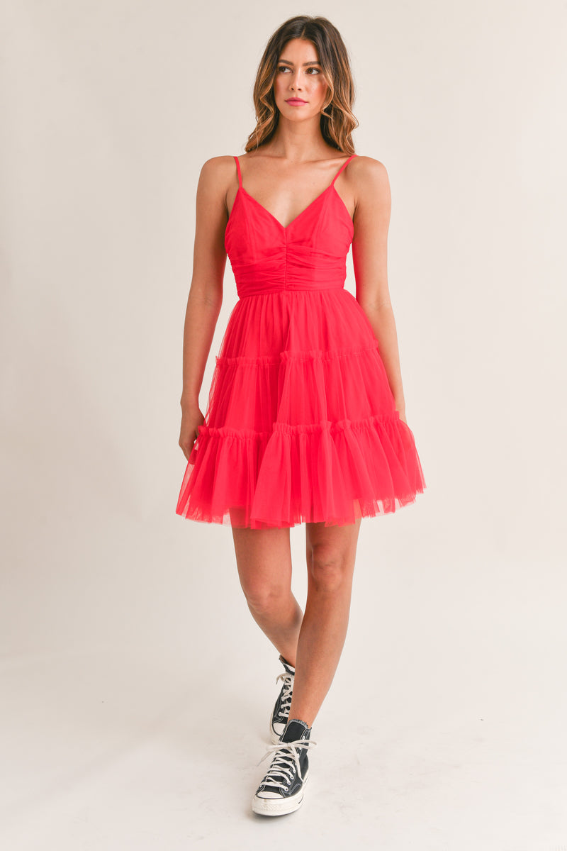 IZABELLA TULLE MINI DRESS