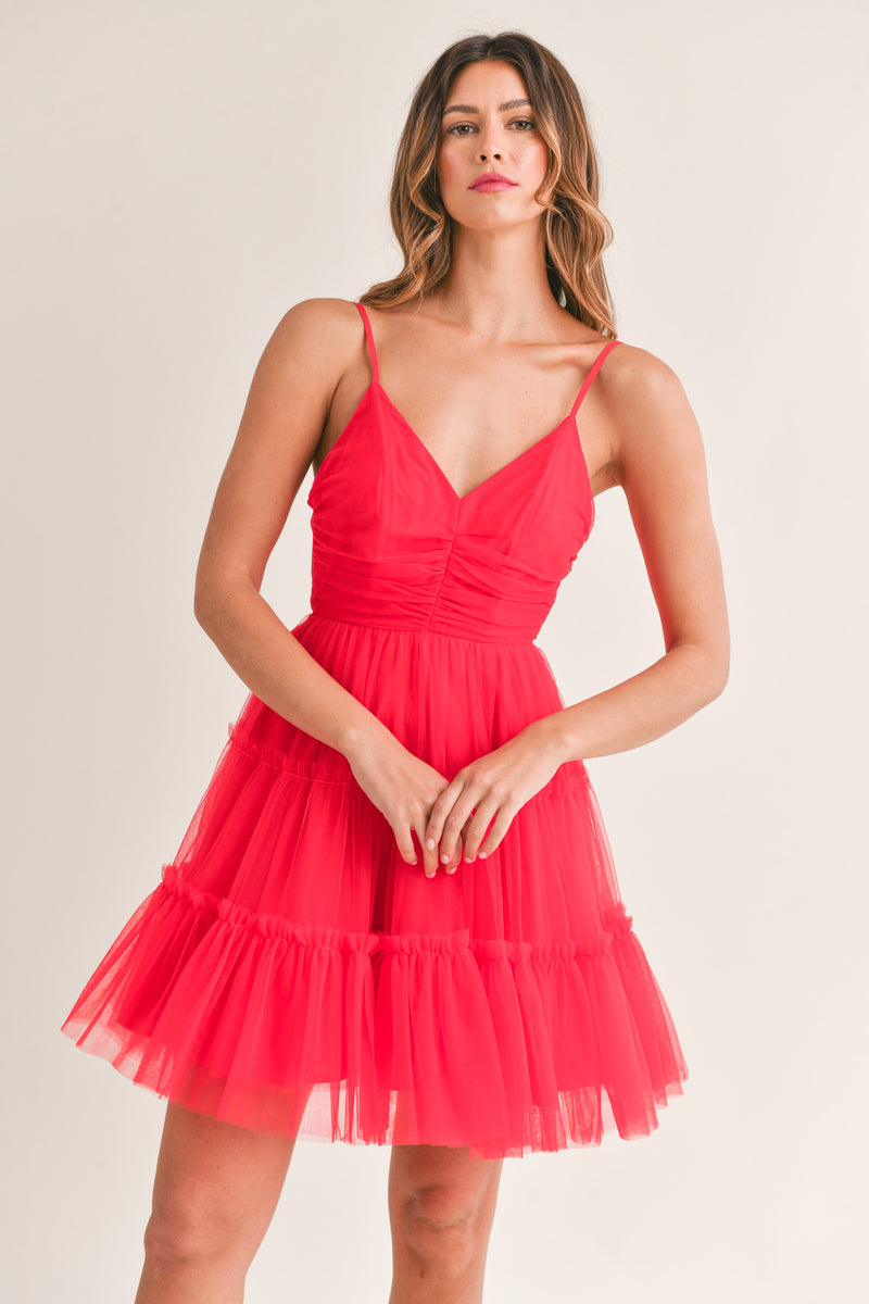 IZABELLA TULLE MINI DRESS