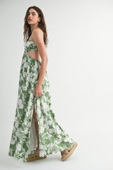 RIAN HALTER NECK CUTOUT DRESS