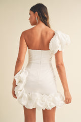 MARKIA ONE SHOULDER MINI DRESS
