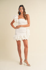 MARKIA ONE SHOULDER MINI DRESS