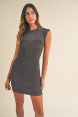 PERLA SHORT SLEEVE MINI DRESS