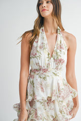 ORLA TIERED FLORAL MAXI DRESS