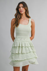 LYRA RUFFLE SWEATER MINI DRESS
