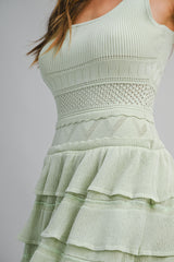 LYRA RUFFLE SWEATER MINI DRESS
