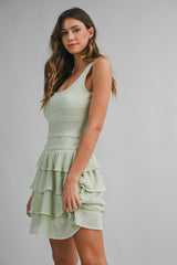 LYRA RUFFLE SWEATER MINI DRESS