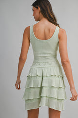LYRA RUFFLE SWEATER MINI DRESS