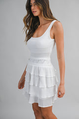 LYRA RUFFLE SWEATER MINI DRESS