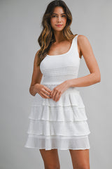 LYRA RUFFLE SWEATER MINI DRESS