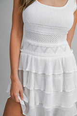 LYRA RUFFLE SWEATER MINI DRESS